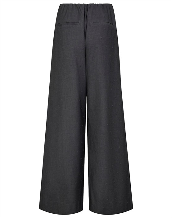 Saga CC Pleat Bukser - Mid Grey